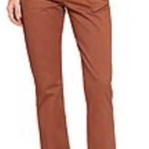 Brown Straight-Leg Pants